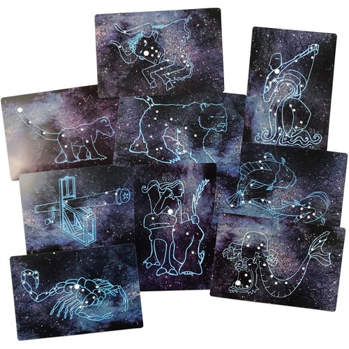 Roylco Constellation Cards - Skill Learning: Stars, Patterning - 4 Year & Up - Translucent - Creative Learning - ROY48062