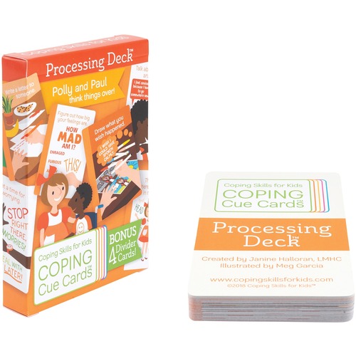 Encourage Play Coping Cue Cards Processing Deck - Coping Skills for Kids - CSKCCPRO