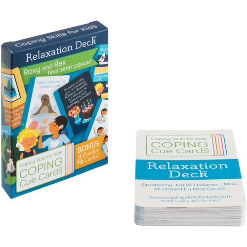 Encourage Play Coping Cue Cards Relaxation Deck - Coping Skills for Kids - CSKCCREL