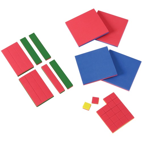 SI Manufacturing Foam Algebra Pieces Student Set - Skill Learning: Algebra, Geometry, Exploration - 35 Pieces
