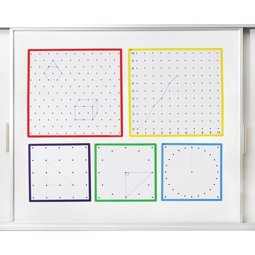 SI Manufacturing Jumbo Magnetic Geoboards - Rectangle - Geometry - SIM11930