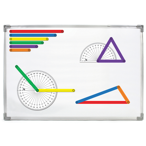 SI Manufacturing Magnetic Connecting Bards Demo Set - Skill Learning: Geometry - 38 Pieces Set