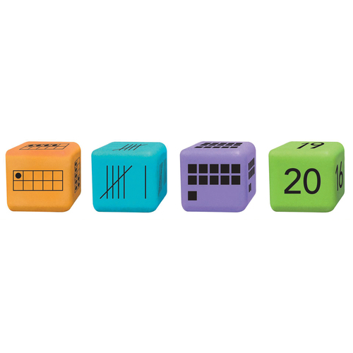 hand2mind Multiple Representation Dice - Skill Learning: Number - 5-7 Year - Assorted
