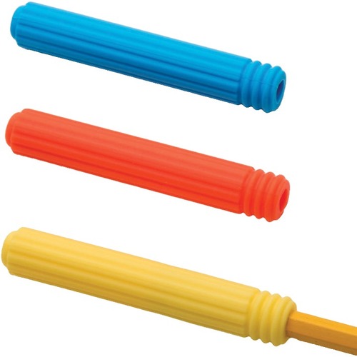 Fun and Function Textured Pencil Toppers - Skill Learning: Oral Motor, Tactile Exploration - 4+ - 3 / Set - Oral & Auditory Regulation - FAFCF6162