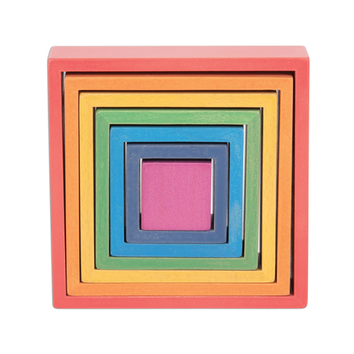 TickiT Rainbow Architect Squares - Blocks & Construction - LAD73416