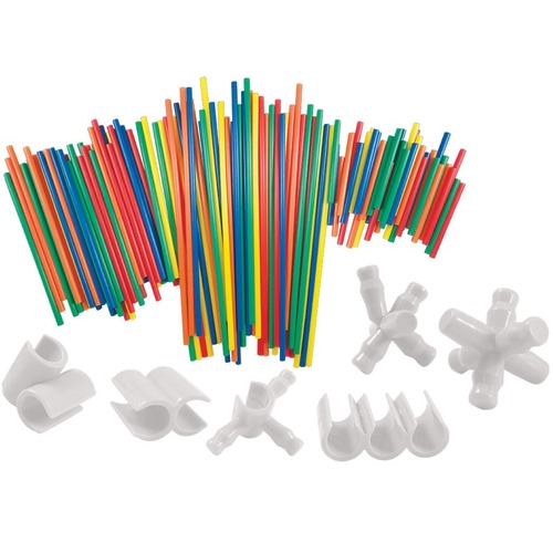 Roylco Tubes & Connectors - Skill Learning: Building, Creativity, Imagination - 4 Year & Up - 422 Pieces