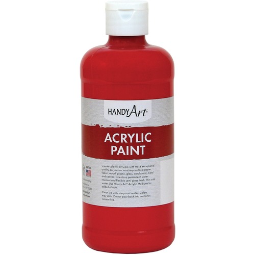 Handy Art Acrylic Paint - 473 mL - Brite Red