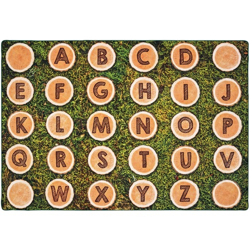 Carpets for Kids Alphabet Tree Rounds Seating Rug - 96" (2438.40 mm) Length x 12 ft (3657.60 mm) Width - Rectangle - Yarn - Rugs - CPT60618