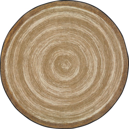 Joy Feeling Natural Carpet - Area Rug - 64" (1625.60 mm) Diameter - Round - Sand - Nylon, Yarn, Fiber