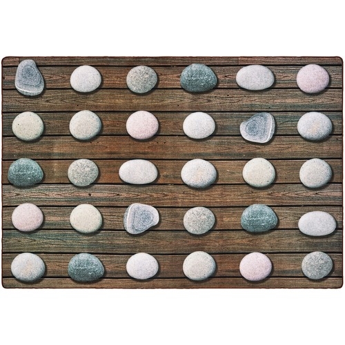 Carpets for Kids Stones Seating Rug - 72" (1828.80 mm) Length x 108" (2743.20 mm) Width - Rectangle - Yarn