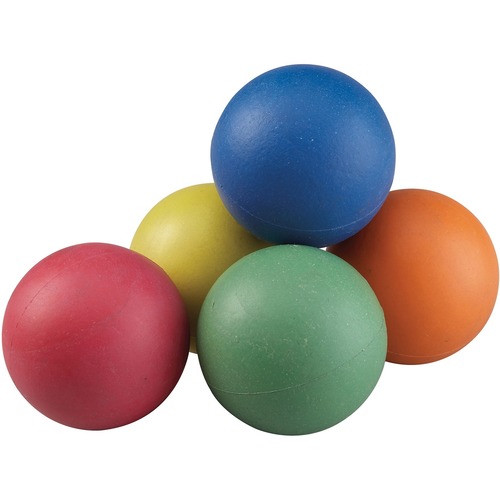 360 Athletics Rainbow Rubber Sponge Ball Set - 6 Balls