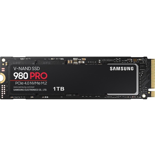 MZ-V8P1T0B-AM Samsung 980 PRO MZ-V8P1T0B/AM 1 TB Solid State Drive - M.2  2280 Internal - PCI Express NVMe (PCI Express NVMe 4.0 x4)