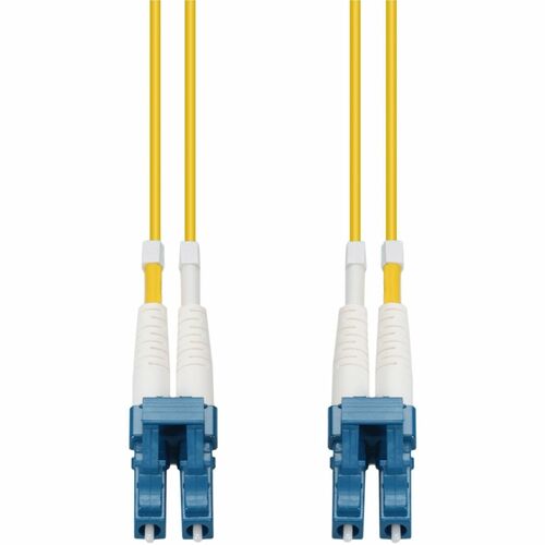 AddOn 2m LC (Male) to LC (Male) Yellow OM1 Duplex Plenum-Rated Fiber Patch Cable - 6.6 ft Fiber Optic Network Cable for Transceiver, Network Device - First End: 2 x LC Network - Male - Second End: 2 x LC Network - Male - 10 Gbit/s - Patch Cable - Plenum -