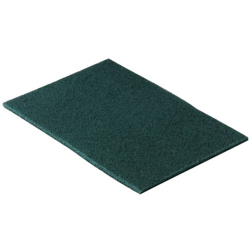 Niagara 96N Medium-Duty Scouring Pads, 6" x 9" , Green, 10 Pads Per Pack, Box Of 10 - 6" Height x 9" Width - 10/Pack - Synthetic Fiber - Green