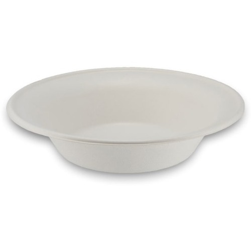StalkMarket Bowls, Pho, 24 Oz, White, Pack Of 500 Bowls - Serving - Disposable - Microwave Safe - White - Natural Fiber, Polylactic Acid (PLA) Body - 500 Case