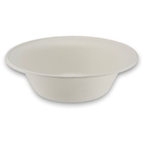 StalkMarket Bowls, Pho, 32 Oz, White, Pack Of 500 Bowls - Serving - Disposable - Microwave Safe - White - Natural Fiber, Polylactic Acid (PLA) Body - 500 Case