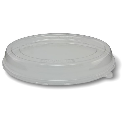 StalkMarket Container Lid - Dome - Polylactic Acid (PLA), Plant-based Paper - 200 / Pack - Clear
