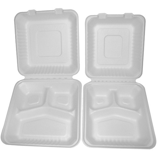 Primeware Storage Ware - Food Storage - Disposable - Tan - Square - 2 Carton