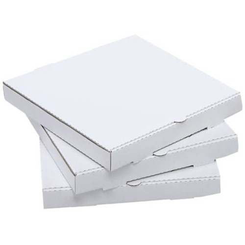 Bunzl Pizza Boxes, 12" , White, Carton Of 50 - External Dimensions: 12" Width - White - For Food Storage, Pizza - 50 / Carton