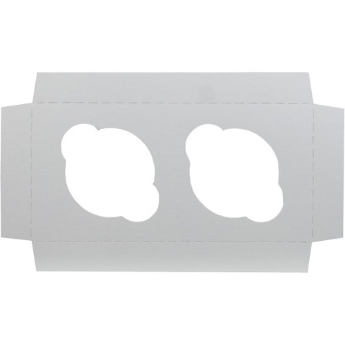 BOXit Cupcake Inserts, 8" x 4" , White, Pack Of 100 - White - Paper, Paperboard Body - 1 Carton