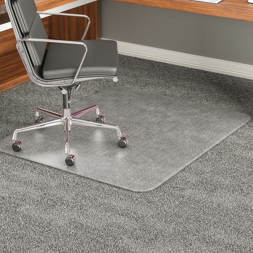 Deflecto ExecuMat Chair Mat For High Pile Carpets, 36" x 48" , Clear - Pile Carpet - 48" Length x 36" Width x 0.250" Thickness - Rectangular - Vinyl - Clear - 1Each