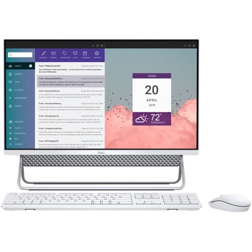 Dell Inspiron 5000 5490 All-in-One Computer - Intel Core i3 10th Gen i3-10110U - 8 GB - 256 GB SSD - 23.8" Full HD - Desktop - Silver - 1920 x 1080 - Windows 10 Home 64-bit - IEEE 802.11ac