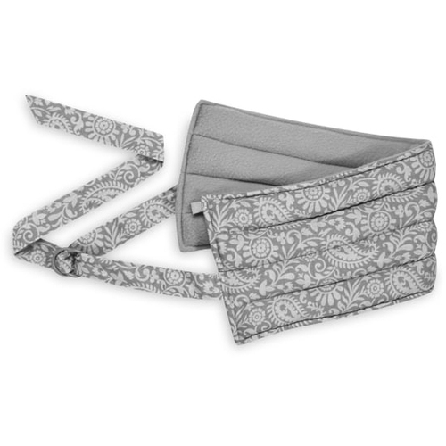 Gaiam Relax Lower Back Wrap, 10-3/4"H x 5-3/4"W x 2"D, Gray - Gray - Cotton, Polyester - 1 Each