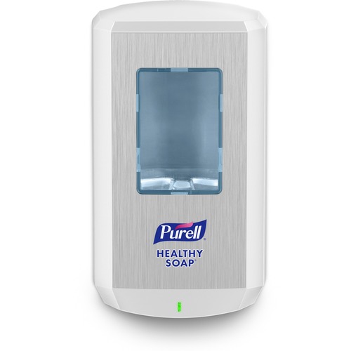 PURELL® CS6 Soap Dispenser - Automatic - 1.27 quart Capacity - Support 4 x C Battery - Touch-free, Wall Mountable, Site Window, Refillable, Lockable, Durable - White - 2 / Carton