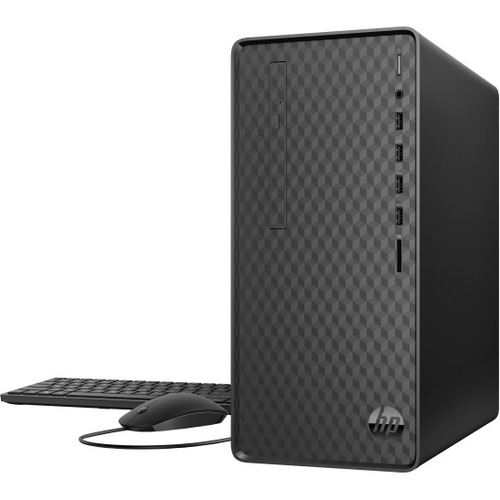 HP M01-F0000 M01-F0016 Desktop Computer - AMD Ryzen 5 3400G - 8 GB - 256 GB SSD - Tower - Jet Black - Windows 10 Home - AMD Radeon RX Vega Graphics DDR4 SDRAM - DVD-Writer - IEEE 802.11ac