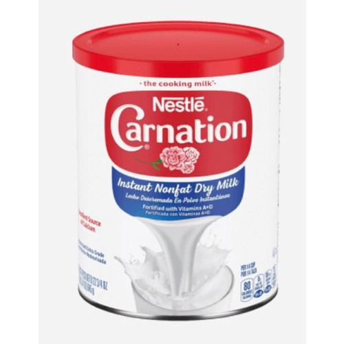 Carnation Instant Nonfat Dry Milk, 22.75 Oz, Pack Of 4 Canisters - Powder - 1.42 lb - 4 / Pack / Canister