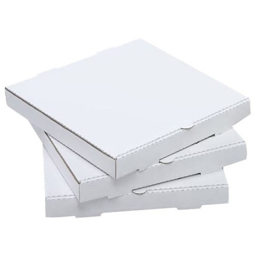Bunzl Pizza Boxes, 8" , White, Carton Of 50 - External Dimensions: 12" Width - White - For Food Storage, Pizza - 50 / Carton
