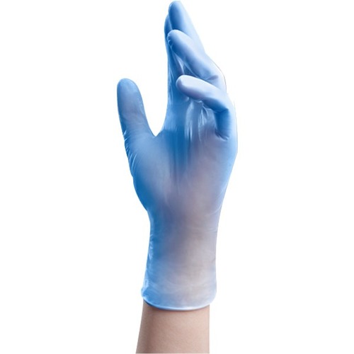 Tronex NEW AGE 8650 Multipurpose Gloves - X-Large Size - For Right/Left Hand - Blue - Latex-free, Contoured Design, Fatigue-free, Comfortable - For Food Service, Catering, Food Processing - 1000 / Pack