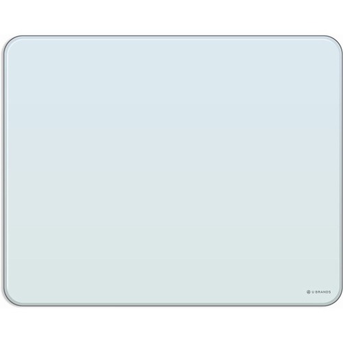 U Brands Magnetic Dry-Erase Board, Glass, 20" X 16" - 16" (1.3 ft) Width x 20" (1.7 ft) Height - Frosted White Tempered Glass Surface - Magnetic - Eraser Included - 1