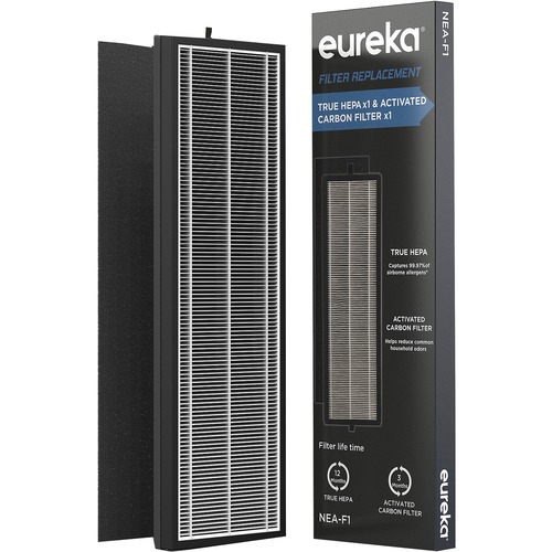 Eureka Air 3-in-1 Air Purifier Replacement Filter - HEPA - For Air Purifier - Remove Airborne Particles, Remove Dust, Remove Allergens, Remove Odor, Remove Gases - 100% Particle Removal Efficiency Particles - 6.1" Height x 1.6" Width - Carbon
