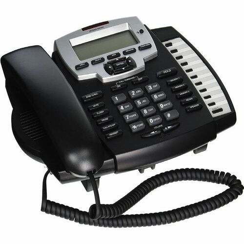 Valcom Standard Phone - Wall Mountable, Desktop - Black, Gray - Corded - Corded - Speakerphone - Hearing Aid Compatible