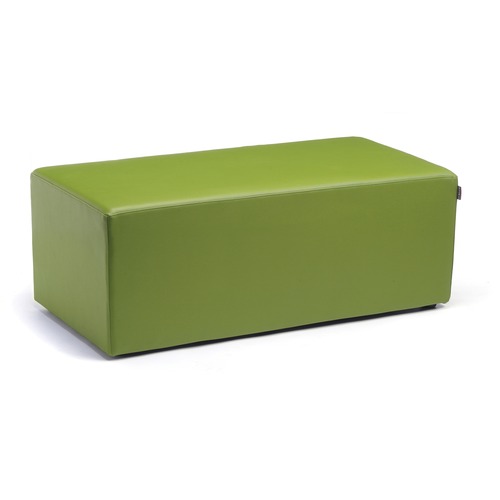 MITYBILT Juice Bar - Wood Frame - Rectangular Base - Green - Polyurethane Foam, Foam, Fabric, Vinyl - 1 Each - High Back - MYBJS204214GRN