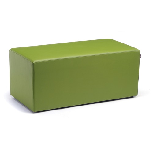 MITYBILT Juice Bar - Wood Frame - Rectangular Base - Green - Polyurethane Foam, Foam, Fabric, Vinyl - 1 Each - High Back - MYBJS204218GRN