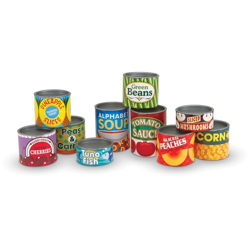 Melissa & Doug - Let's Play House! Grocery Cans - 10 / Set - Kitchen Play - LCI4088