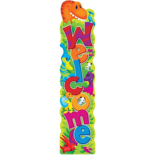 Trend Welcome Dino-Mite Pals Quotable Expressions Banner - 5 Feet - "Welcome"
