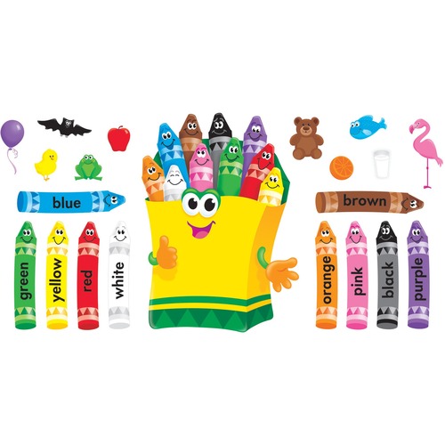 Colourful Crayons Bulletin Board Set - Bulletin Board Sets - TEPT8076