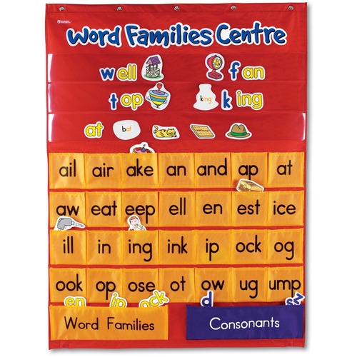 Learning Resources Word Families & Rhyming Center Pocket Chart - Theme/Subject: Learning - Skill Learning: Rhyming, Word Family - 5-10 Year - 1 Each