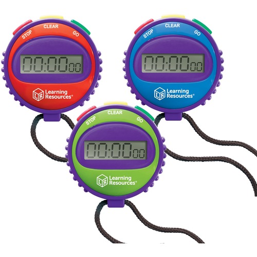 Learning Resources Simple Stopwatch Set - Children - Sports - Digital - 6 / Set