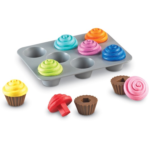 Learning Resources Smart Snacks Shape Sorting Cupcakes - Theme/Subject: Learning, Fun - Skill Learning: Exploration, Color Identification, Counting, Sorting, Shape