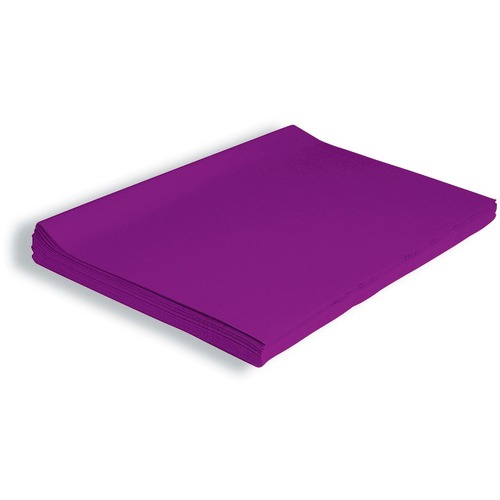 Pacon KolorFast Tissue - Gift-wrapping - 30" (762 mm)Height x 20" (508 mm)Width - 24 / Pack - Purple - Exam Room Paper - PAC58070
