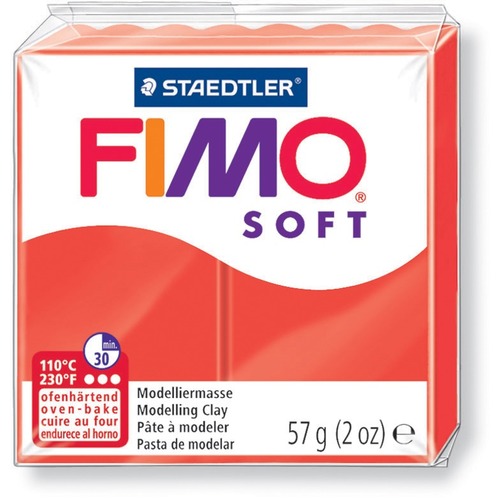Staedtler FIMO Soft Modelling Clay - Modeling - 8 Year - 1 Each - Indian Red