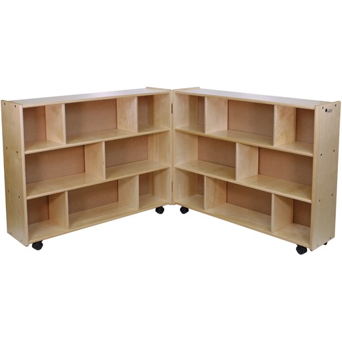 Trojan Hinged Block Storage - 38" Height x 96" Width x 12" Depth - Baltic Birch Plywood, Hardboard, Hardwood