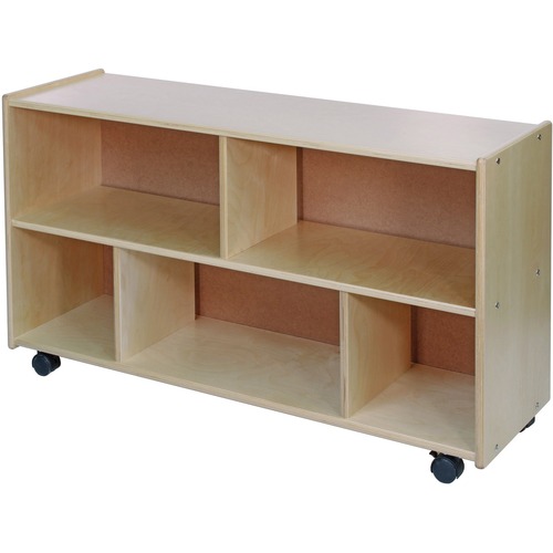Trojan Low Deep Block Storage - 26" Height x 48" Width x 16" Depth - Baltic Birch Plywood, Hardboard, Hardwood - 1 Each