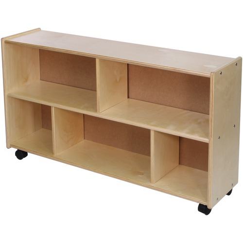 Trojan Low Narrow Block Storage - 26" Height x 48" Width x 12" Depth - Baltic Birch Plywood, Hardboard, Hardwood - 1 Each