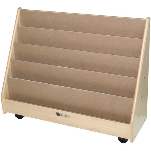 Trojan Primary Book Rack - 29" Height x 36" Width x 12" Depth - Baltic Birch Plywood - 1 Each - Mobile Book Browsers - TRJS324