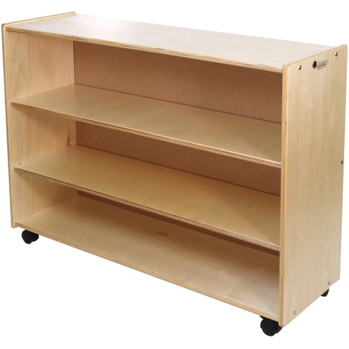 Trojan Tall Deep Shelf Storage - 36" Height x 48" Width x 16" Depth - Baltic Birch Plywood, Hardboard, Hardwood - 1 Each